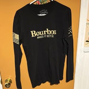 Long sleeve bourbon t shirt